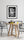 Mockup of African Lion Photo Print in Dining Area