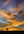 Sunset with a tree silhouette against a colorful sky